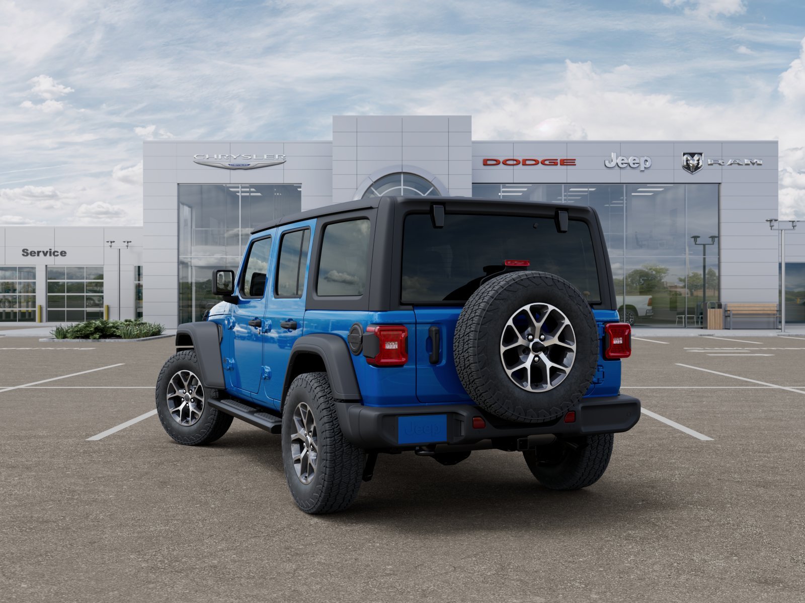 New 2025 Hydro Blue Pearl-Coat Exterior Paint Jeep Sport S image 31