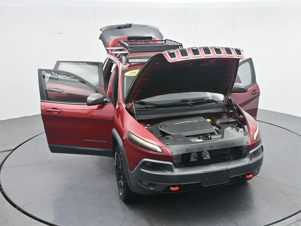 Used 2016 Deep Cherry Red Crystal Pearlcoat Jeep Trailhawk image 40