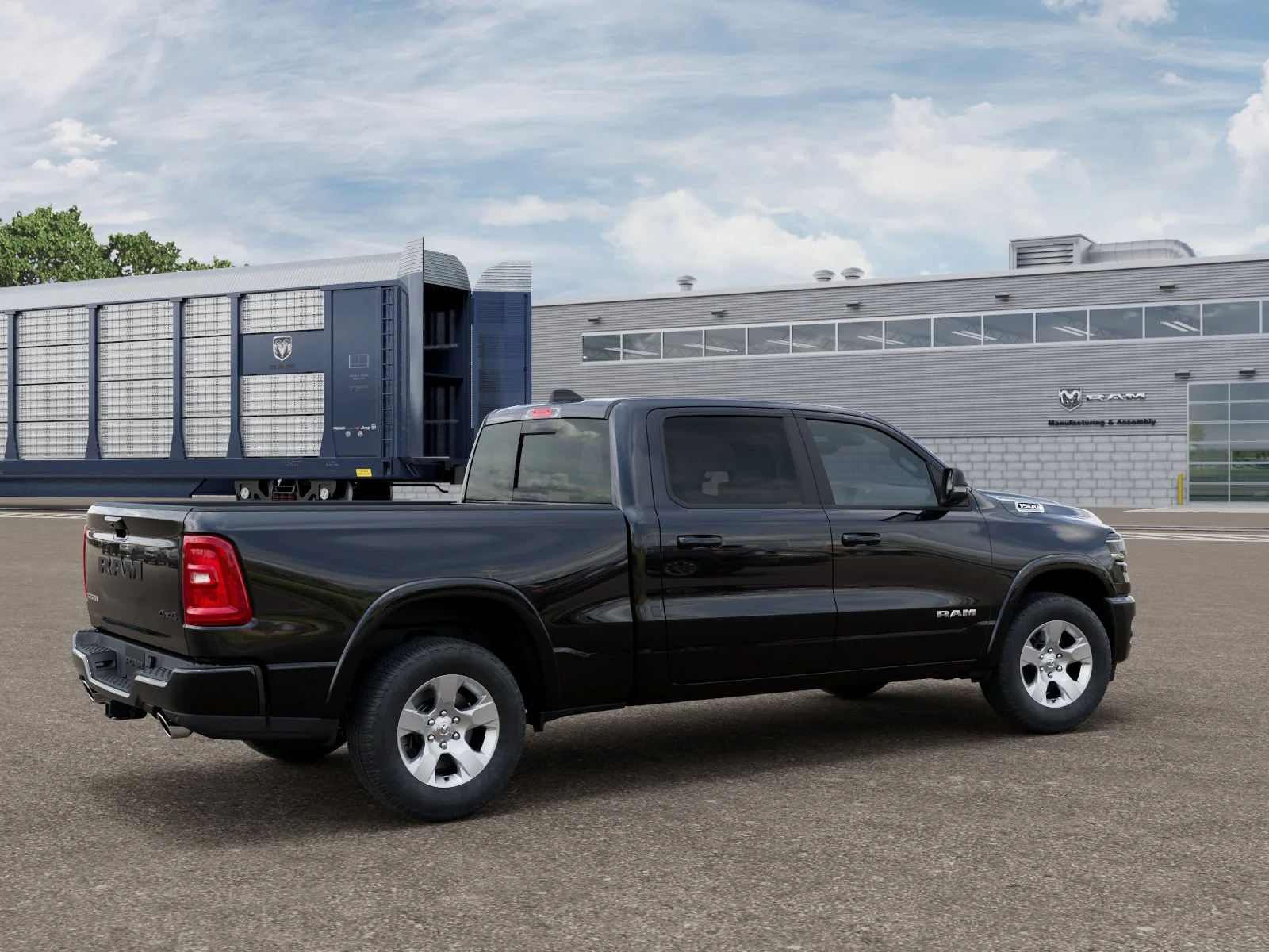 New 2026 Diamond Black Crystal Pearl-Coat Exterior Paint RAM BIG HORN image 2