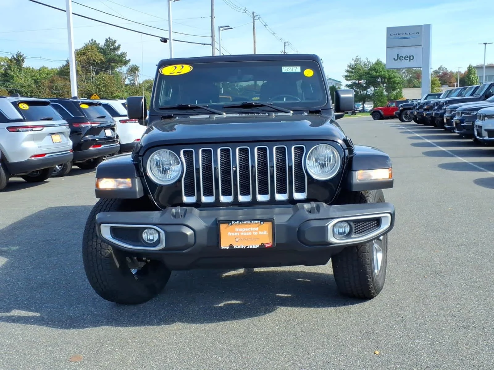 Certified Used 2022 Black Clearcoat Jeep Unlimited Sahara image 3
