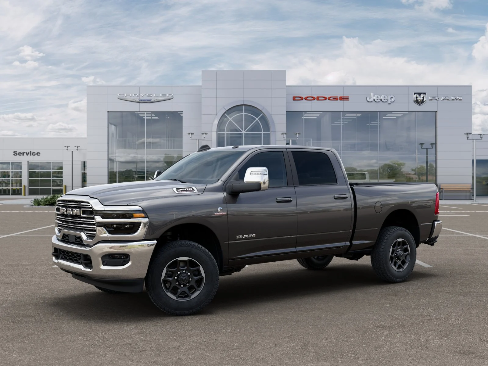 New 2025 Granite Crystal Metallic Clear-Coat Exterior Paint RAM Laramie High Plains Edition image 31