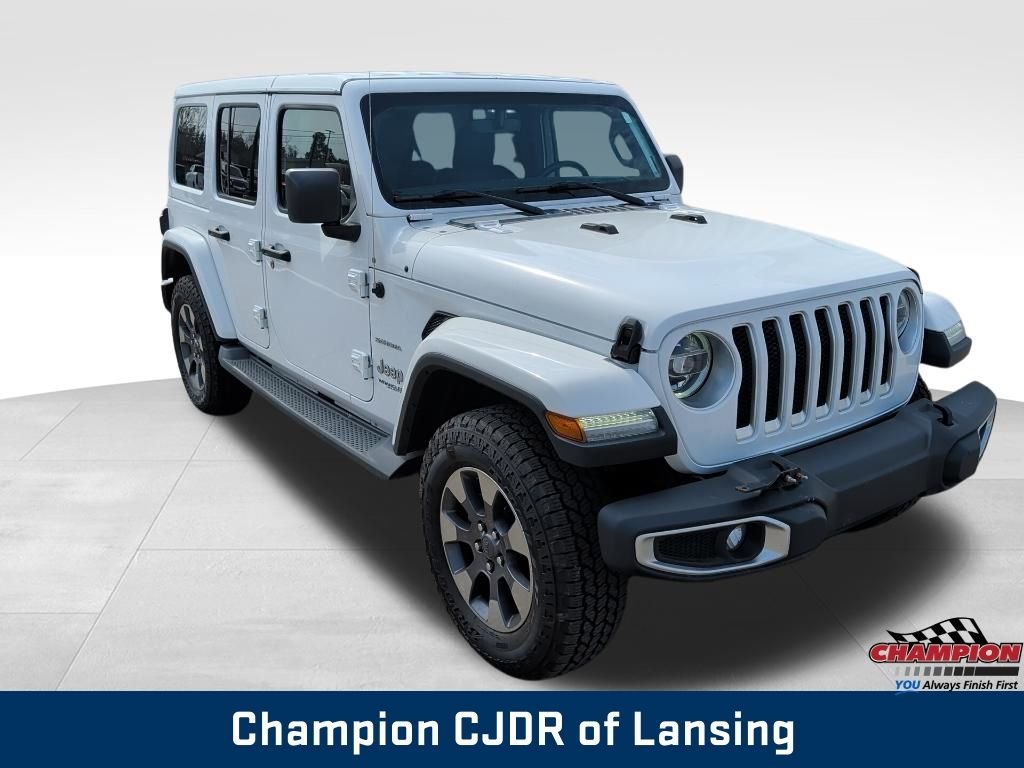 Used 2018 White Jeep Unlimited Sahara image 8