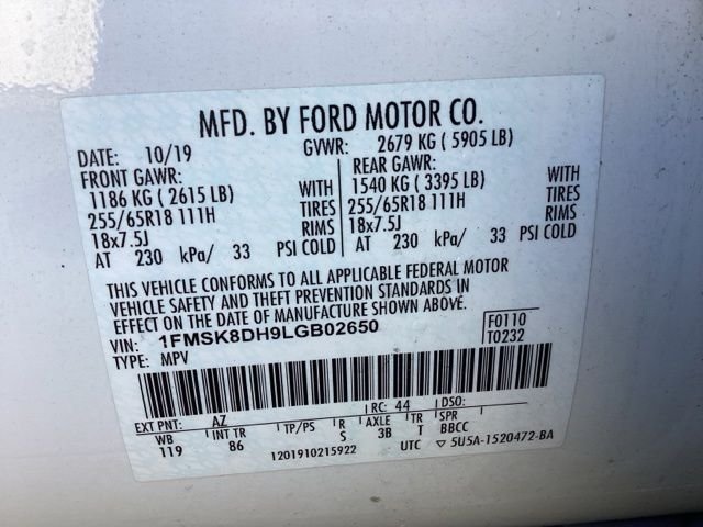 Used 2020 White Ford XLT image 37