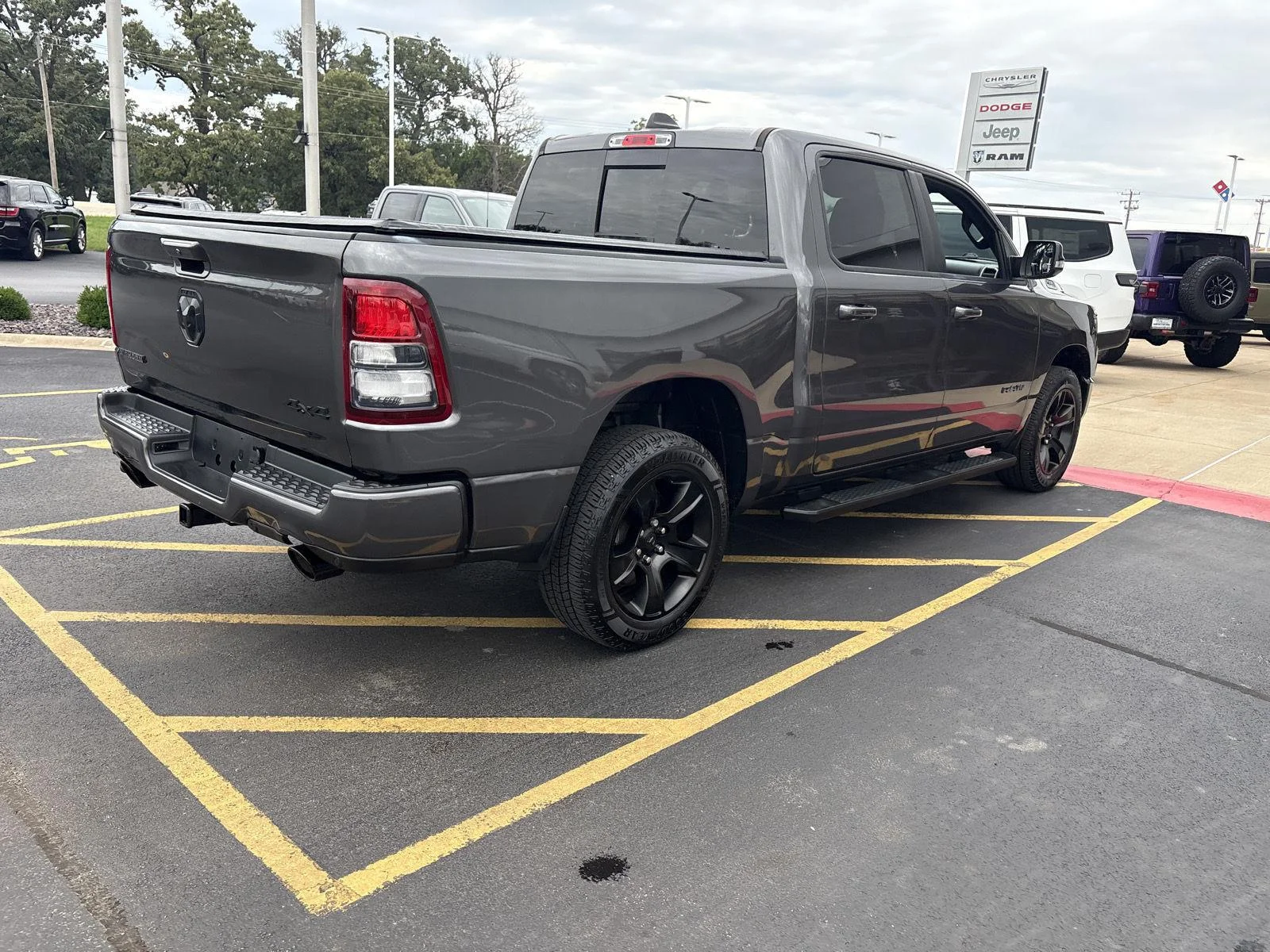 Used 2021 Granite Crystal Metallic Clearcoat Ram Big Horn image 5