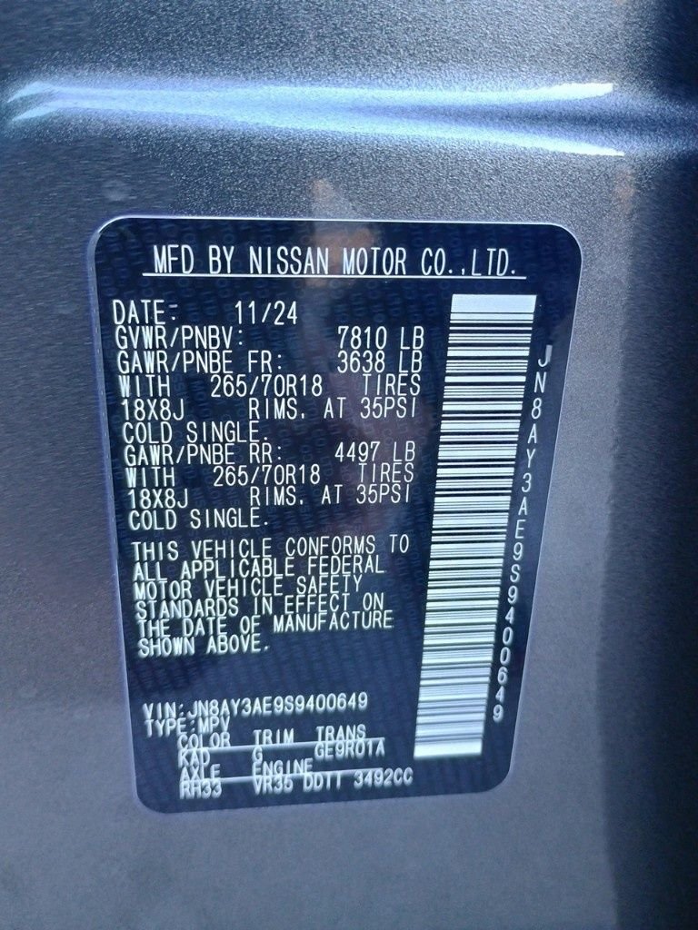 2025 Nissan Armada SV - Photo 31