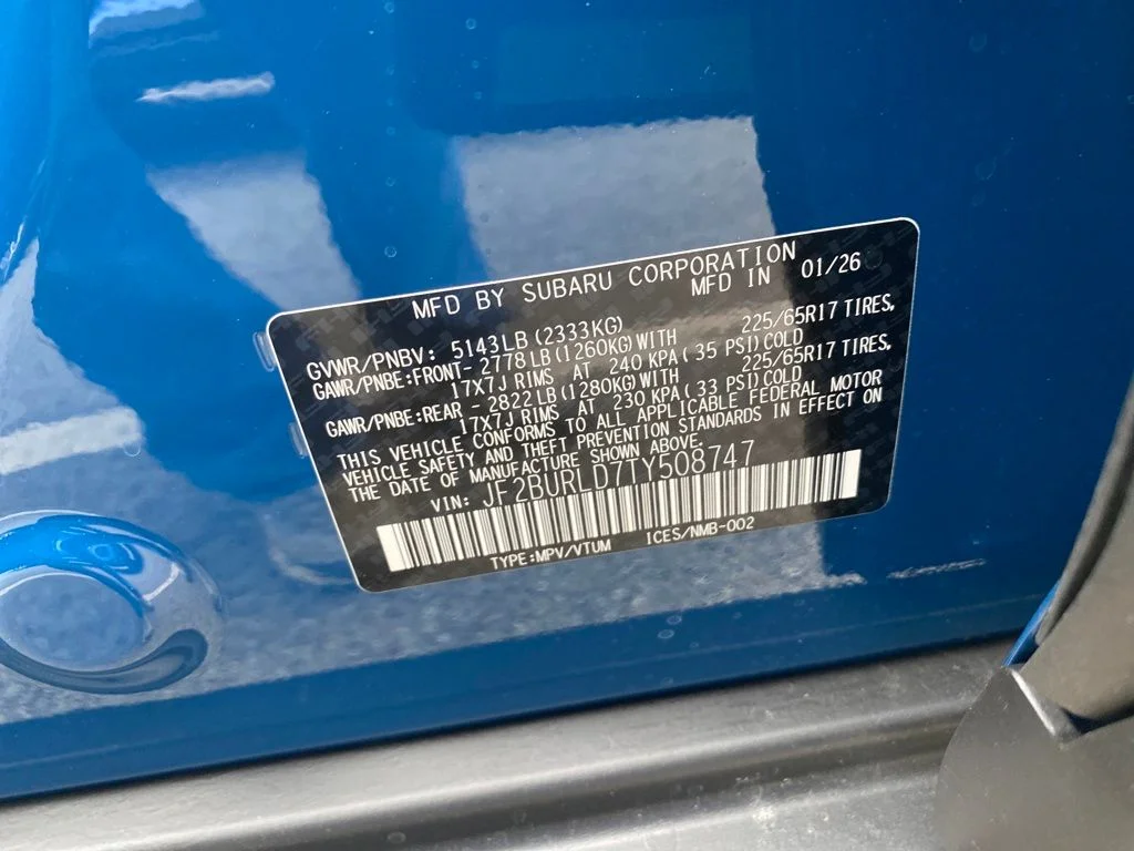 New 2026 GEYSER BLUE Subaru Wilderness image 27