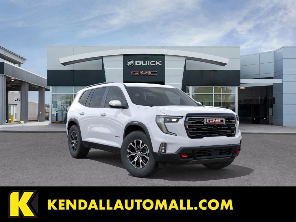 Summit White 2026 GMC Acadia AT4 AWD SUV / Crossover Four-Wheel Drive
