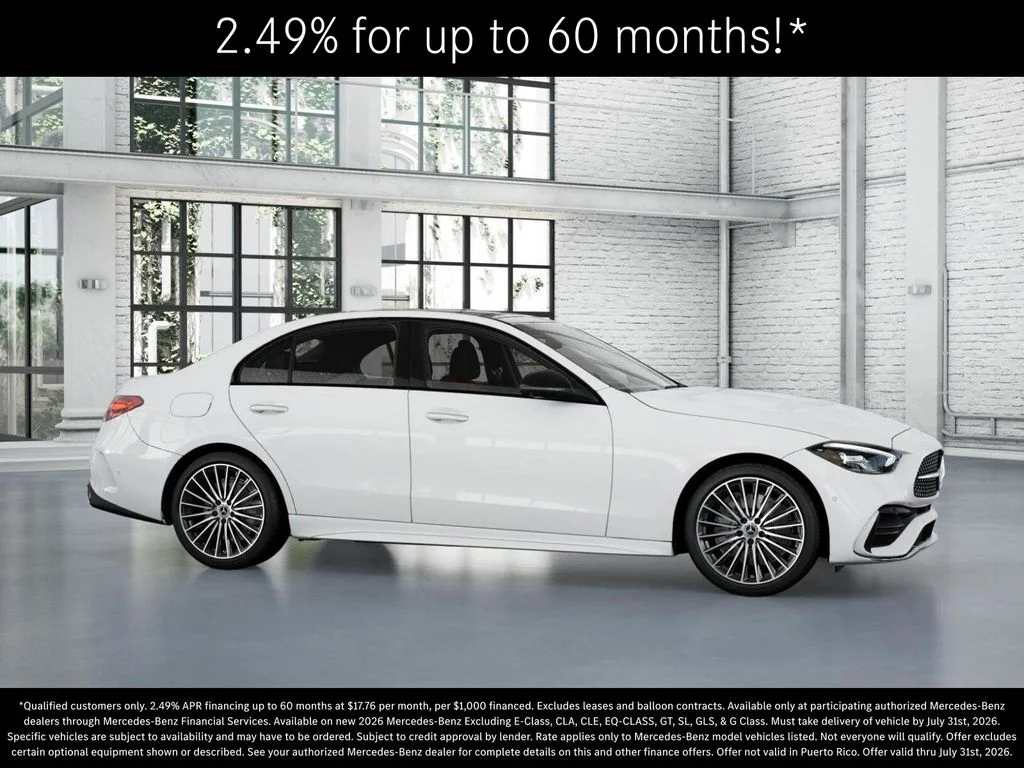 New 2026 Polar White Mercedes-Benz C 300 image 14