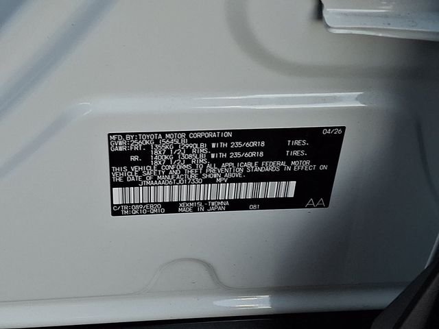 New 2026 Wind Chill Pearl Toyota SE image 14
