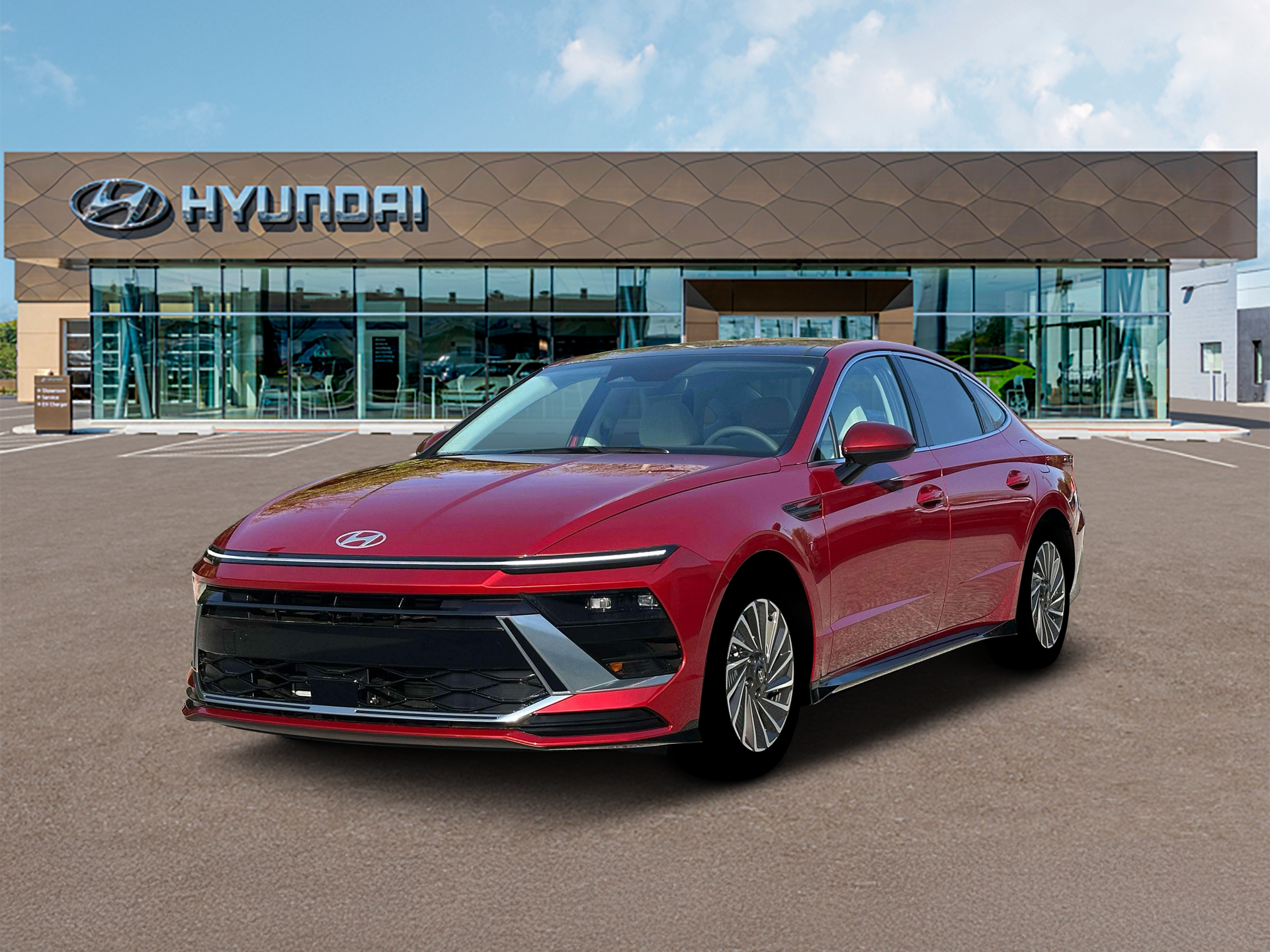 New 2026 Red Hyundai SEL image 1