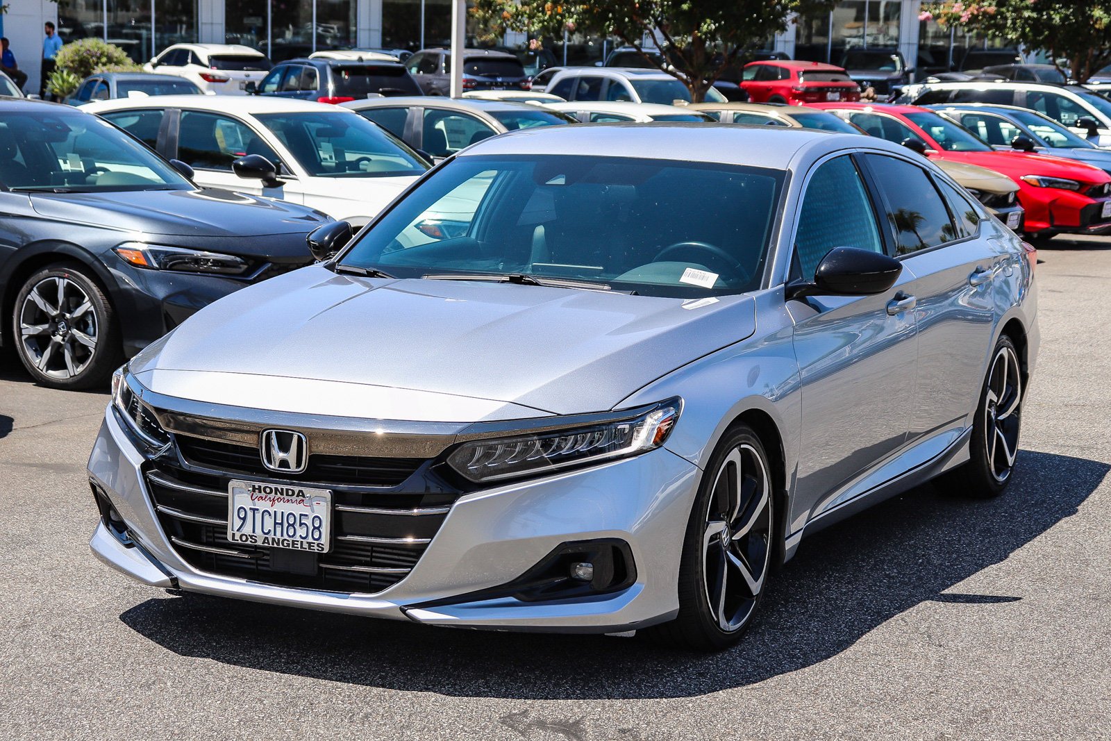 Used 2021 Lunar Silver Metallic Honda Sport image 3