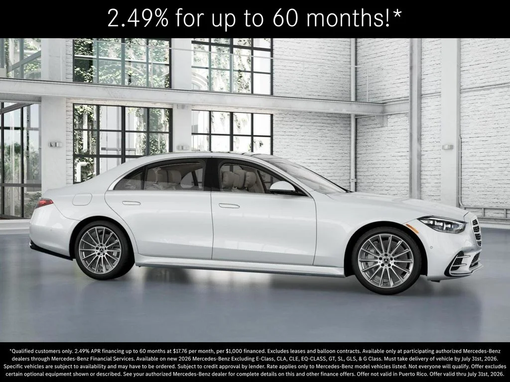New 2026 MANUFAKTUR Moonlight White Metallic Mercedes-Benz S 500 image 14