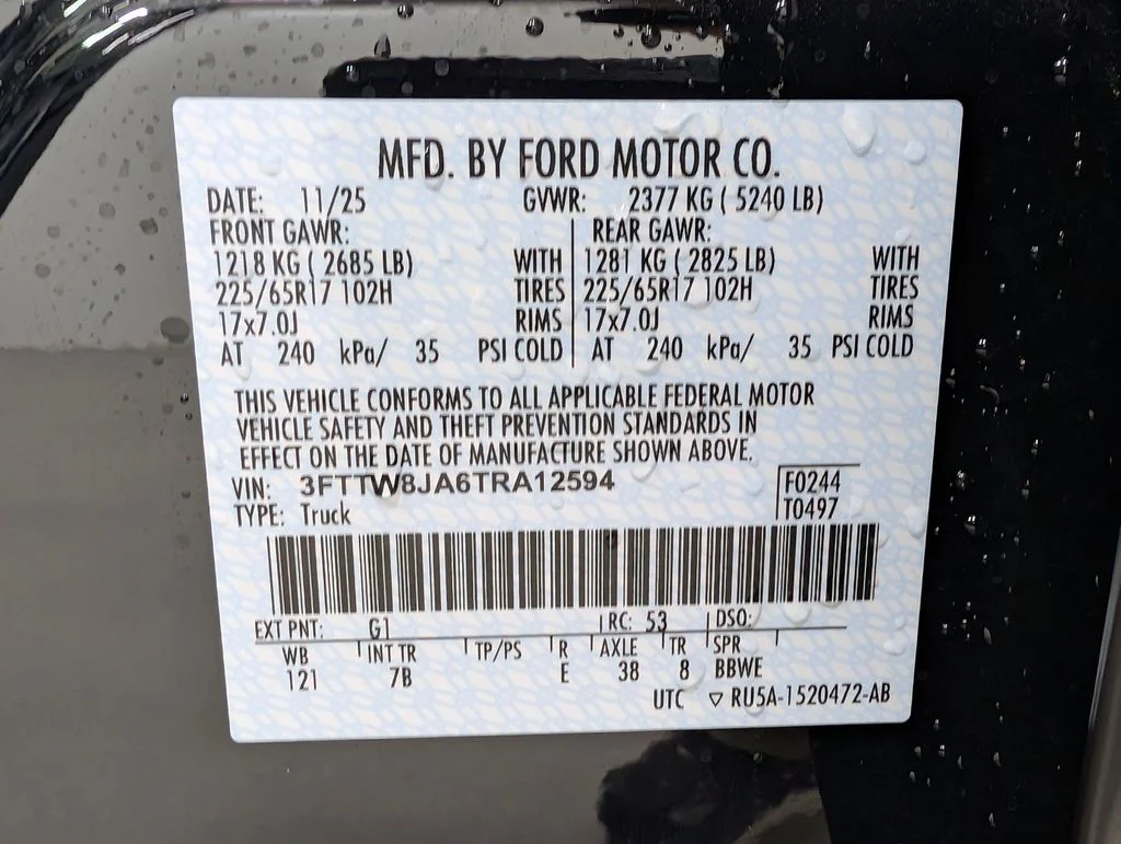 New 2026 Shadow Black Ford XLT image 9