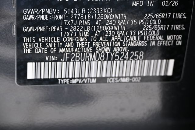 New 2026 Gray Subaru Wilderness image 22