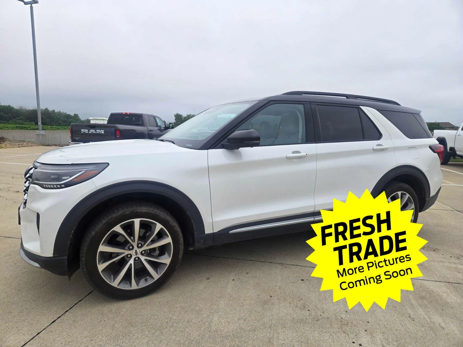 Used 2025 Star White Metallic Tri-Coat FORD Platinum image 7