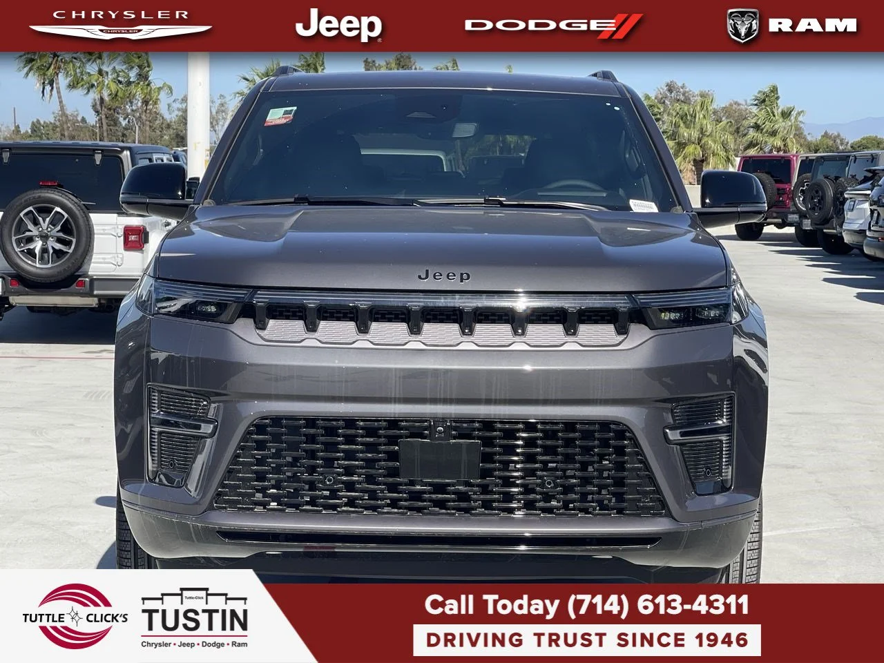 New 2026 Baltic-Gray Metallic Clear-Coat Exterior Paint Jeep Limited Reserve image 8