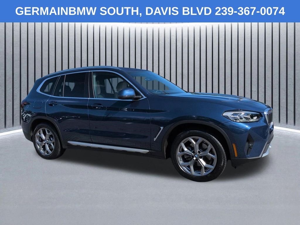 Certified Used 2022 Blue Metallic BMW sDrive30i image 3