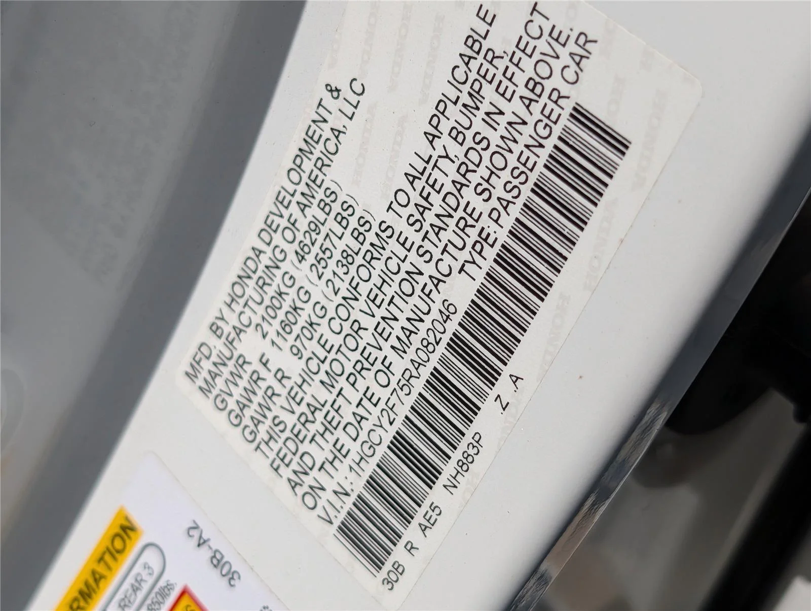 Used 2024 Platinum White Pearl Honda Sport-L image 34