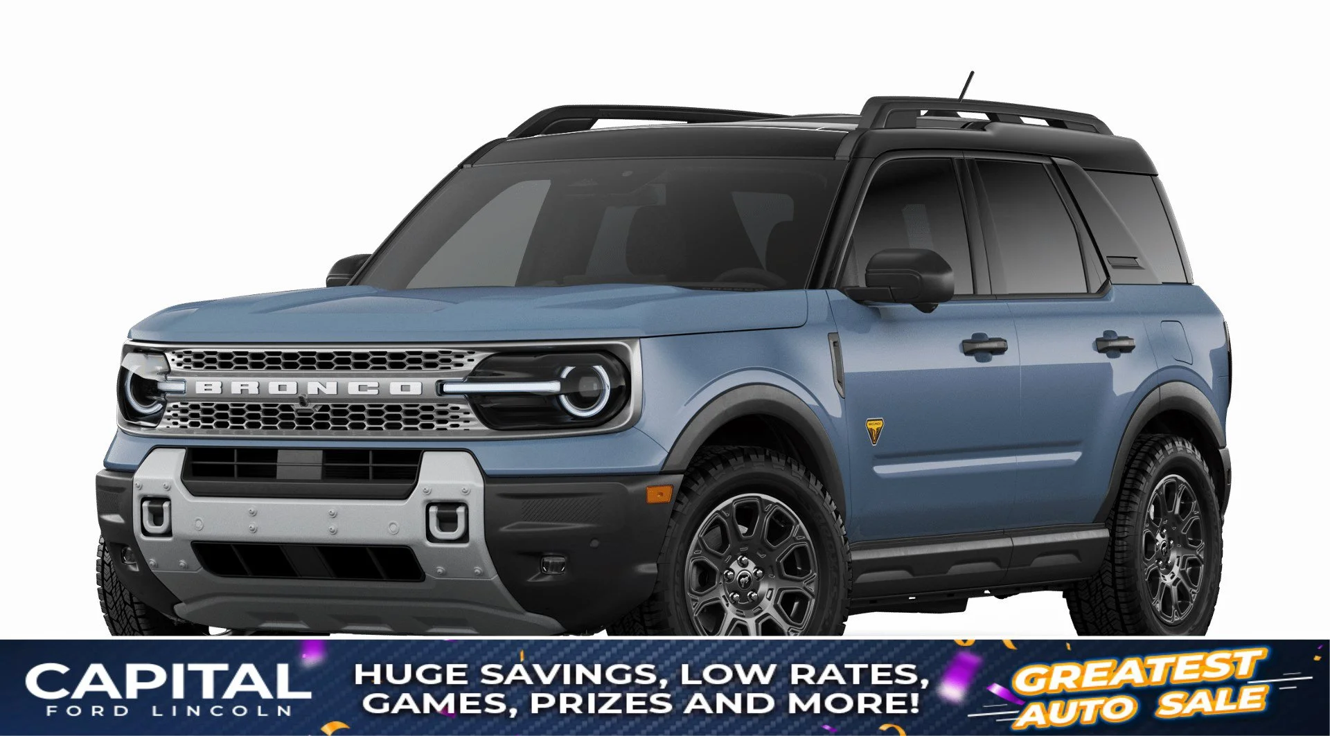 New 2026 AZURE GREY METALLIC TRI-COAT Ford Badlands image 1