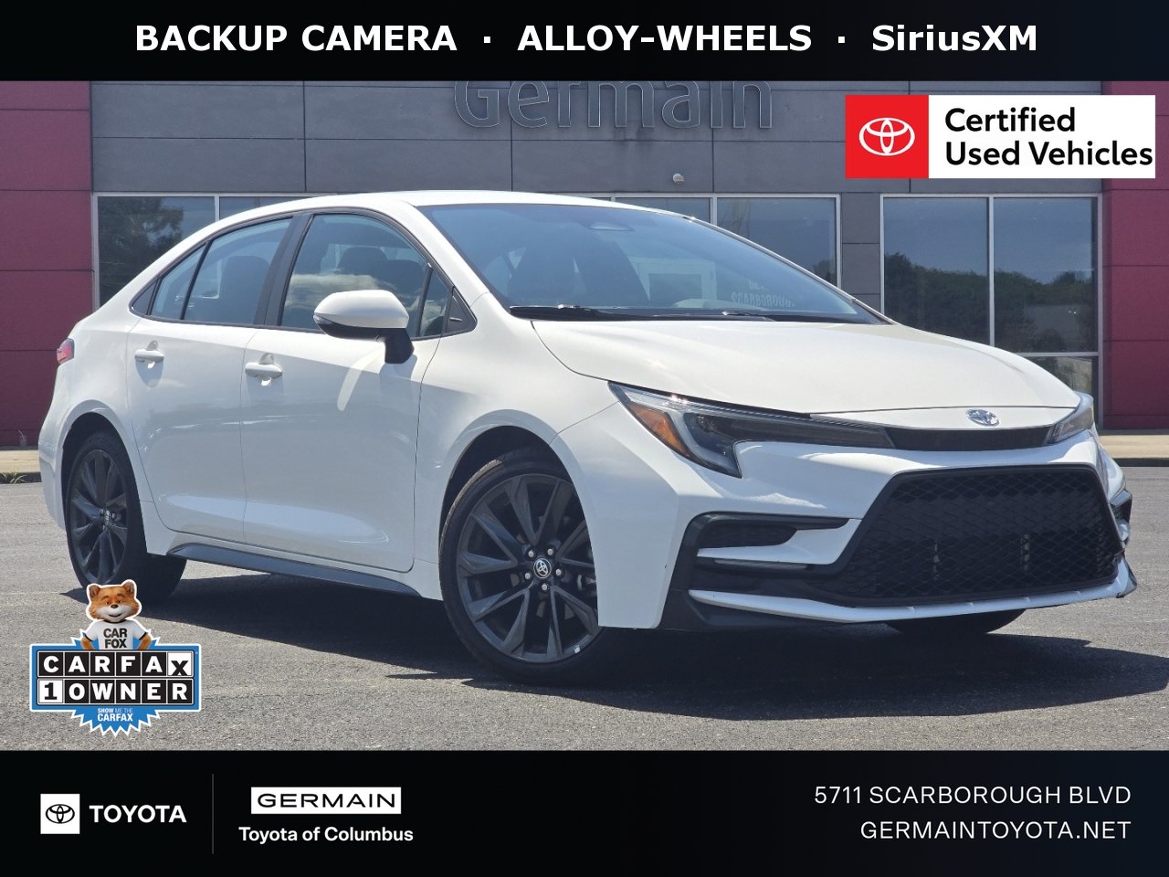 Certified Used 2024 White Toyota SE image 1