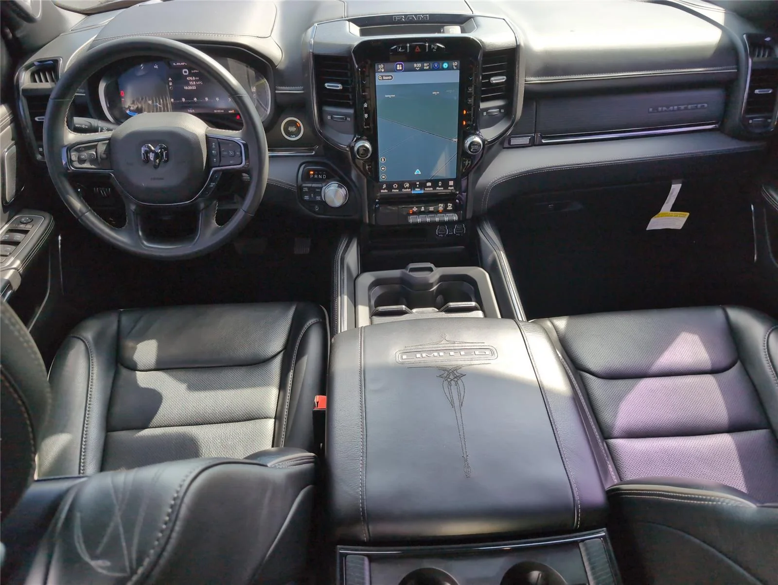 Used 2023 Diamond Black Crystal Pearlcoat Ram Limited image 32