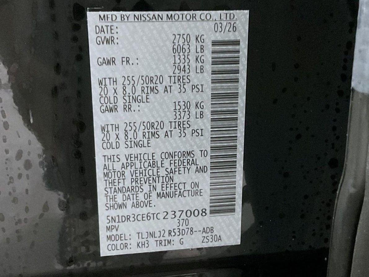 New 2026 Black Nissan SL image 27