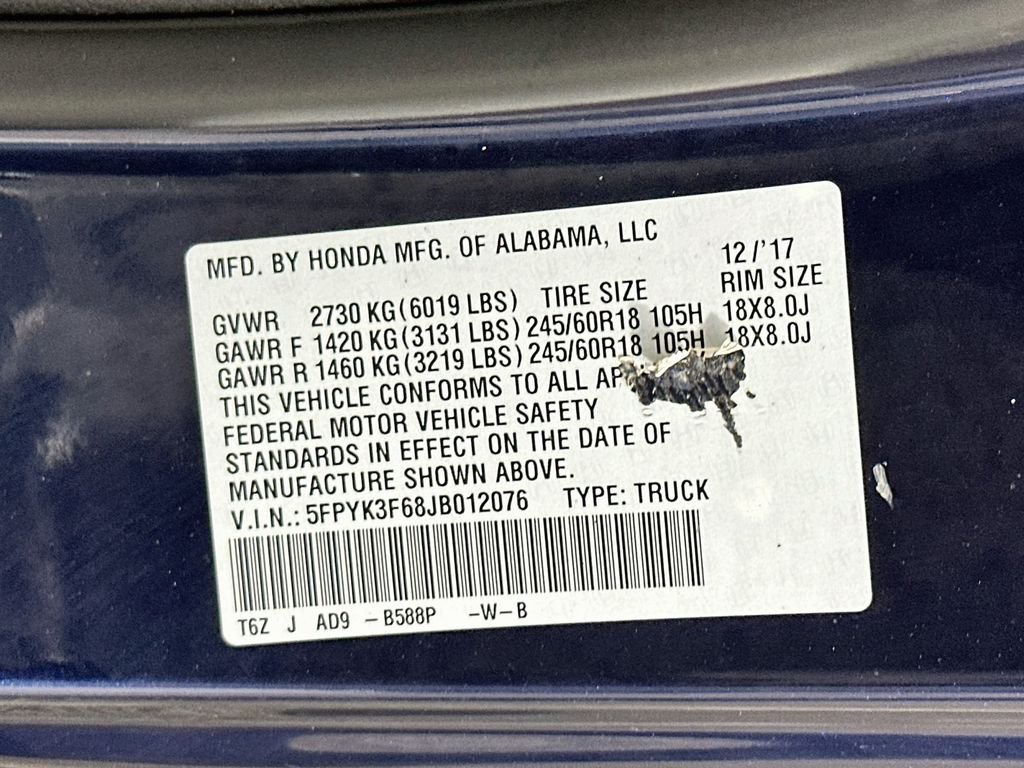 Used 2018 Obsidian Blue Pearl Honda RTL-T image 34