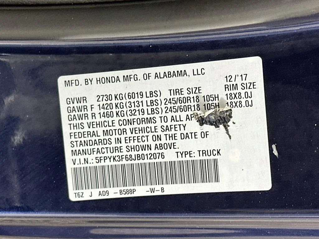 Used 2018 Obsidian Blue Pearl Honda RTL-T image 34