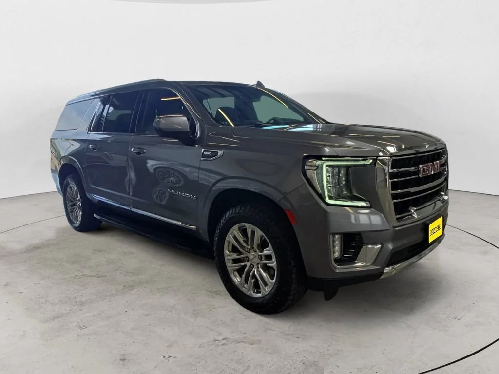 Used 2021 SATIN STEEL METALLIC GMC SLT image 3