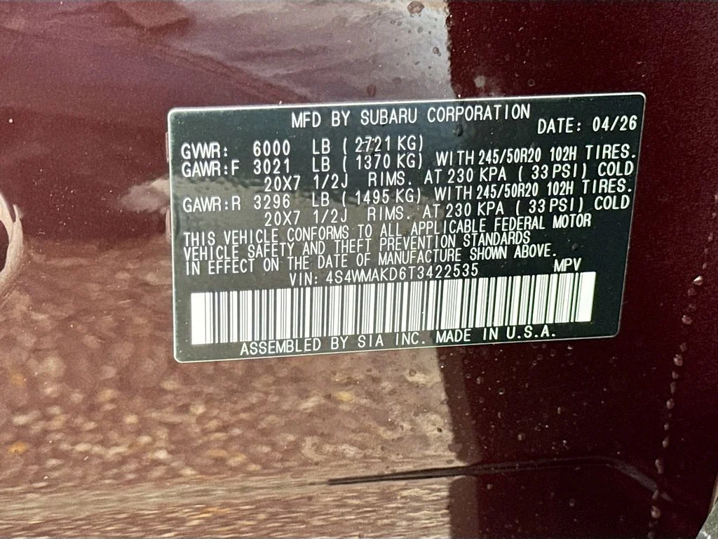 New 2026  Subaru Touring image 43