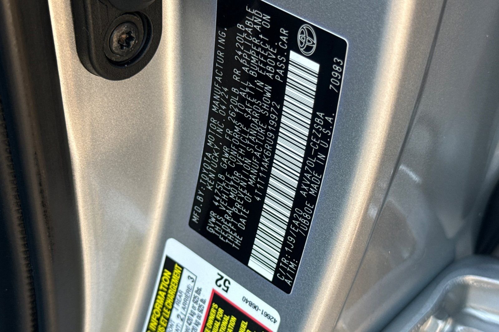 Used 2024 Silver Toyota SE image 27