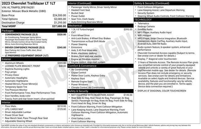 Used 2023 MOSAIC BLACK METALLIC Chevrolet LT image 31