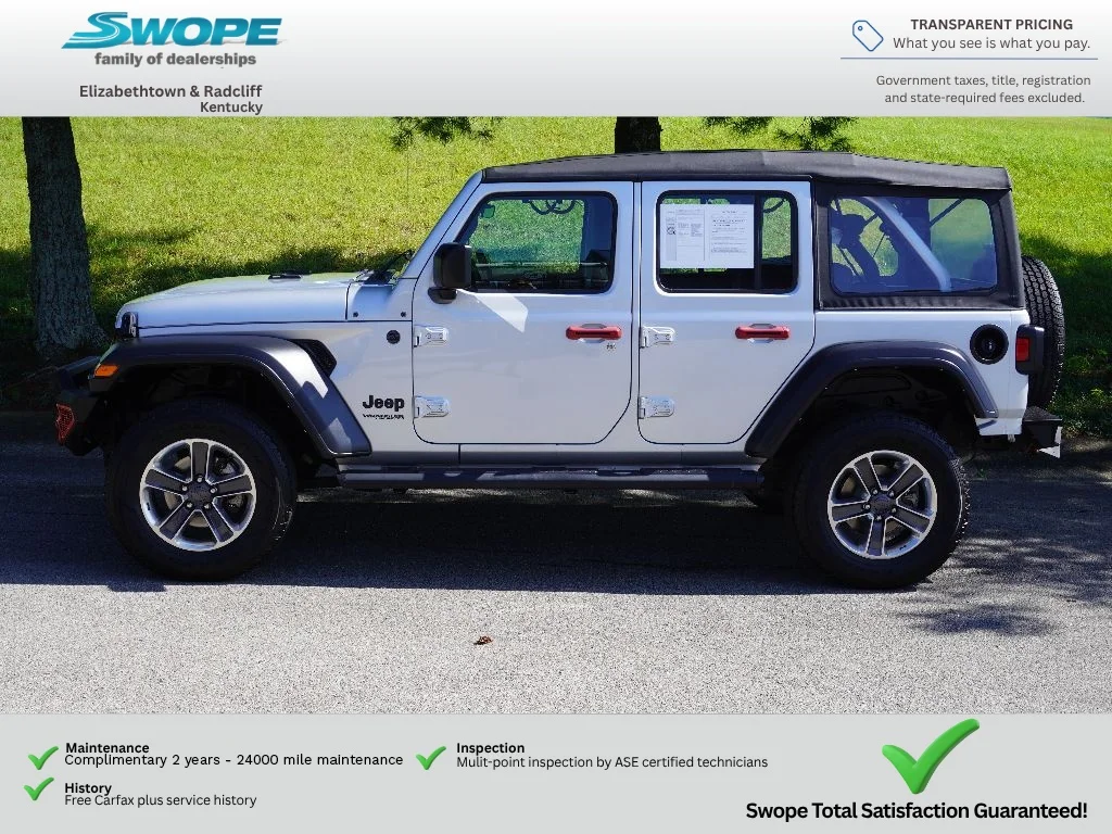 Used 2022 Silver Zynith Clearcoat Jeep Unlimited Sport image 6