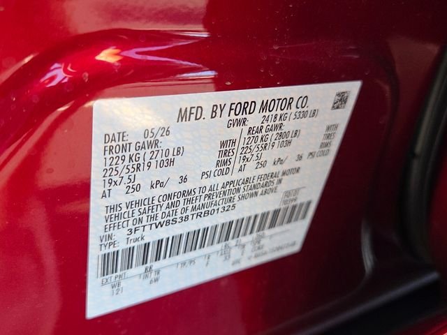 New 2026 Ruby Red Metallic Tinted Clearcoat Ford Lariat image 18