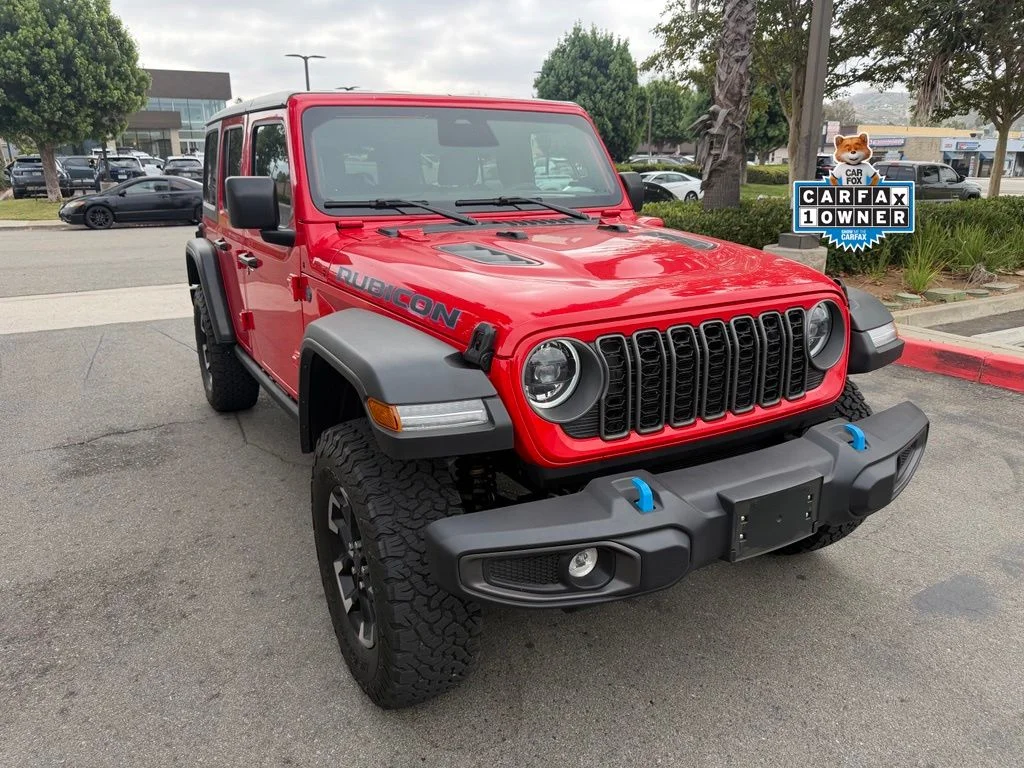 Used 2025 Red Jeep Rubicon 4xe image 1