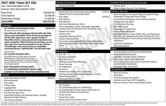 Used 2021 Gray GMC SLT image 37