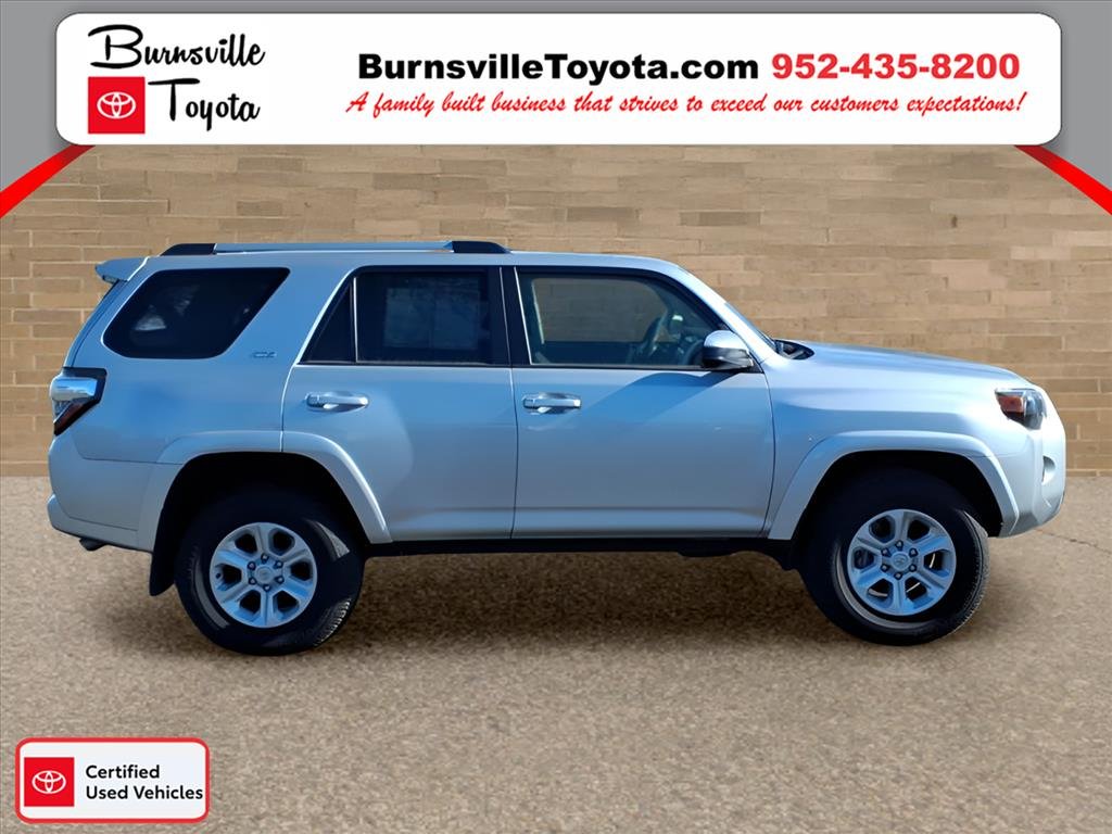 Certified 2024 Toyota 4Runner SR5 with VIN JTEMU5JR4R6262464 for sale in Burnsville, Minnesota