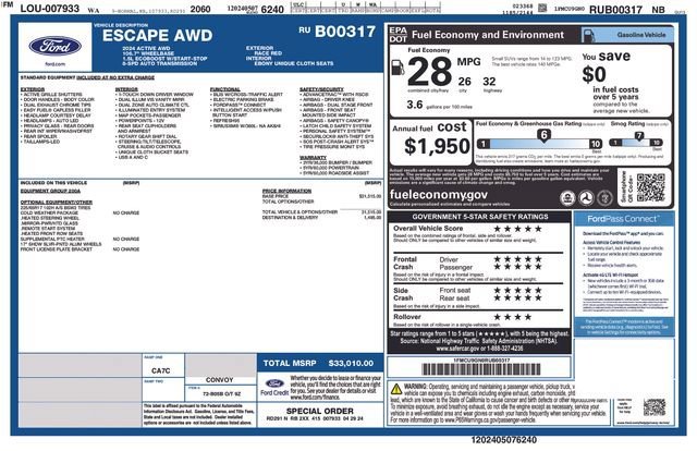 Used 2024 Race Red Ford Active image 19