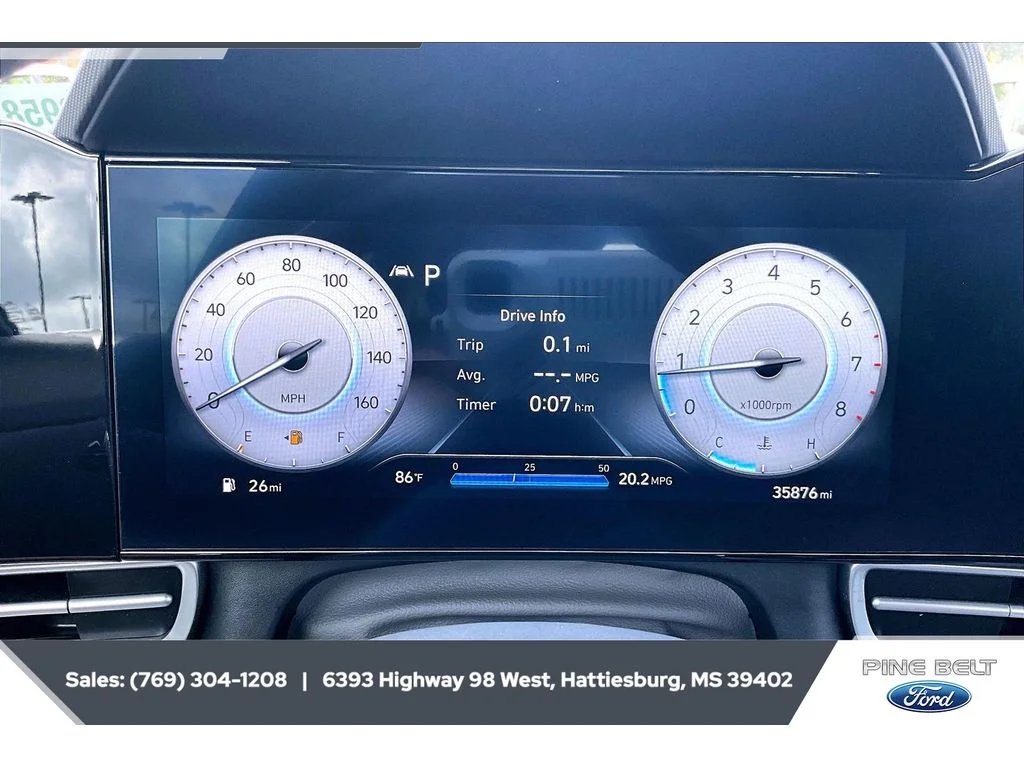 Used 2023 Scarlet Red Pearl Hyundai SEL image 14