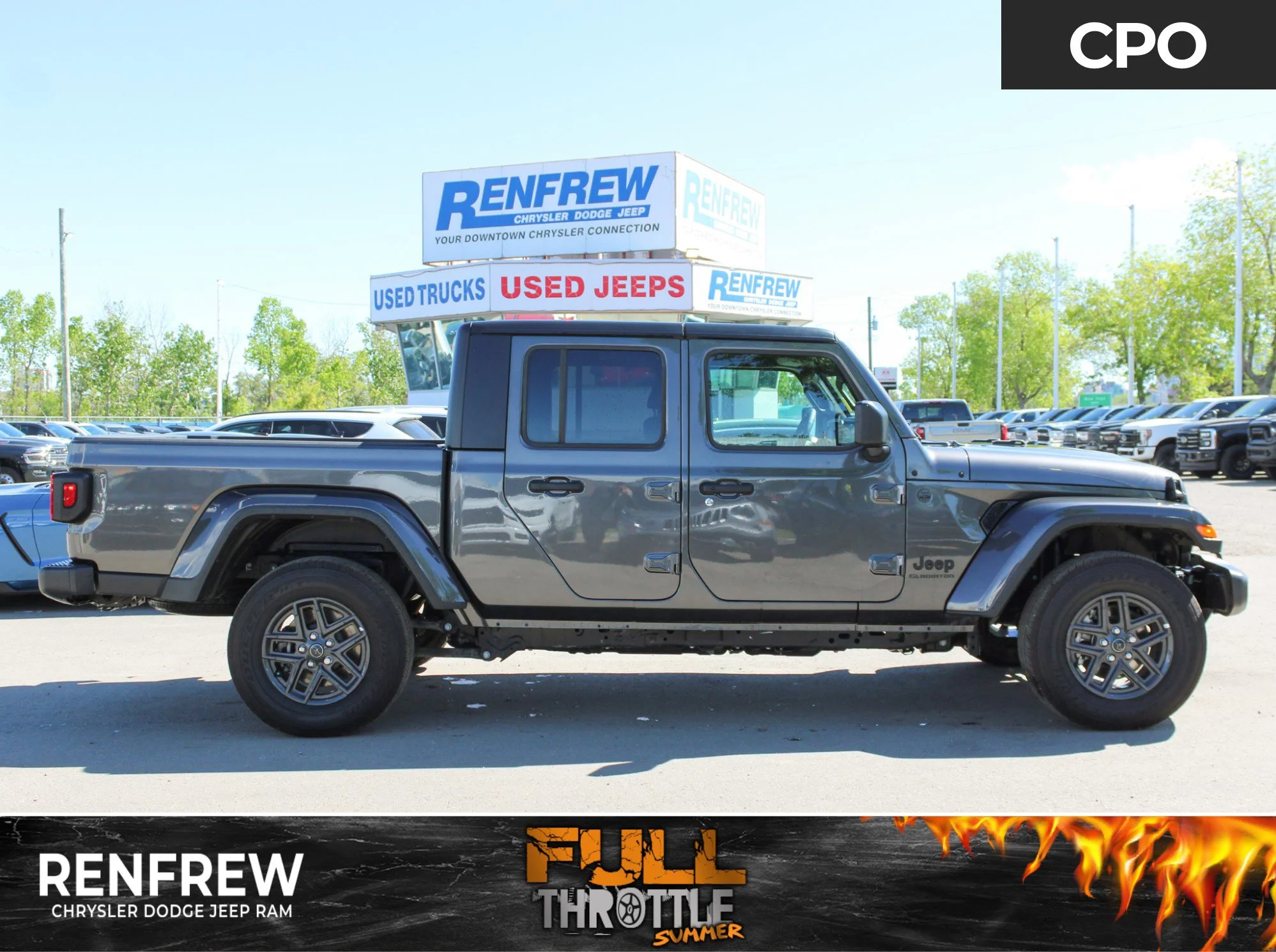 Certified Used 2024 Grey Jeep Sport S * V6 | Heated Seats | Adaptive Cruise | Apple CarPlay | Backup Camera image 1