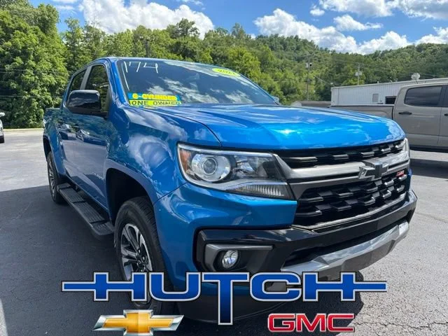 Used 2021 BRIGHT BLUE METALLIC Chevrolet 4WD Z71 image 2