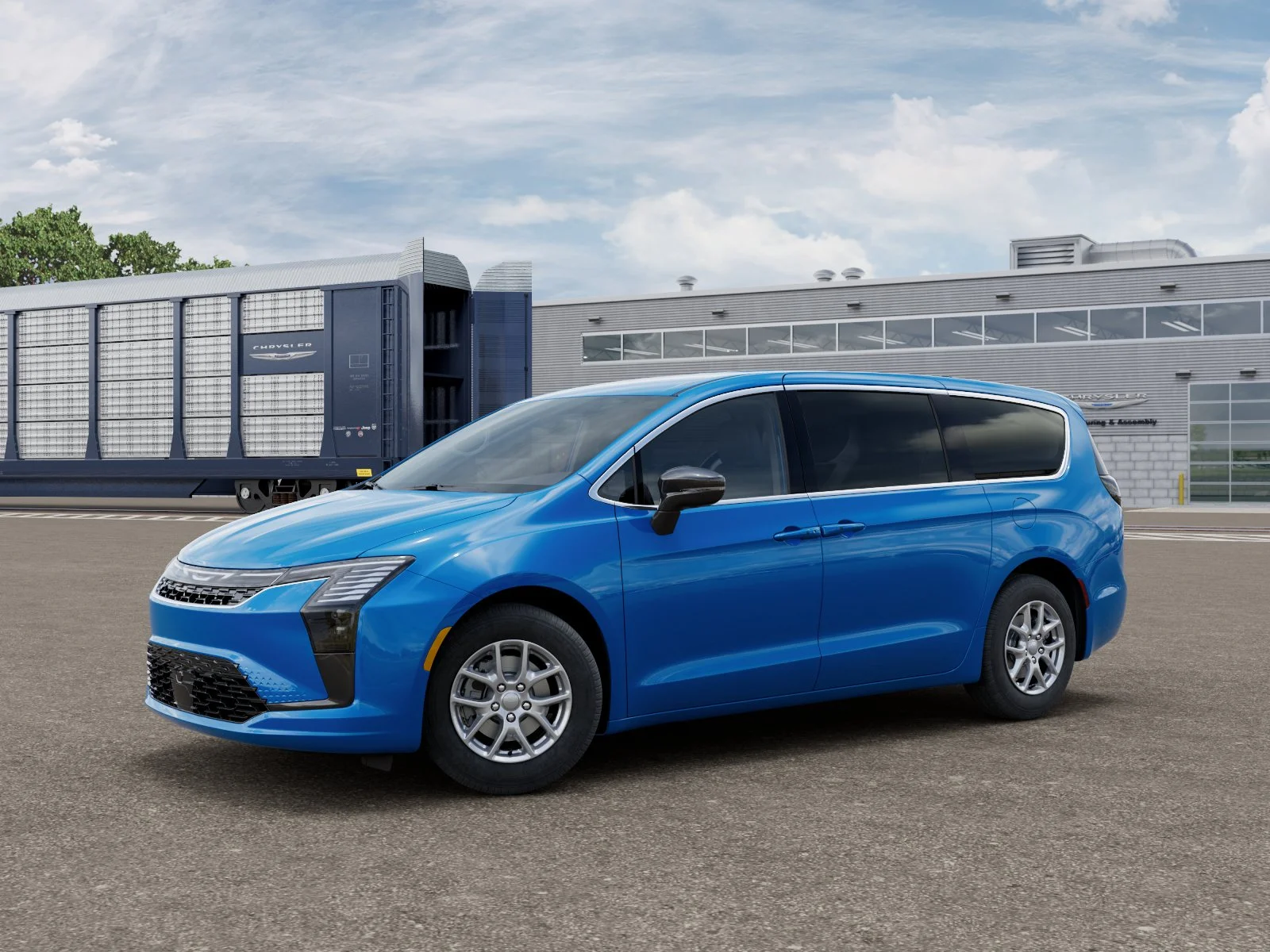 New 2027 Hydro Blue Pearl-Coat Exterior Paint Chrysler Select image 1