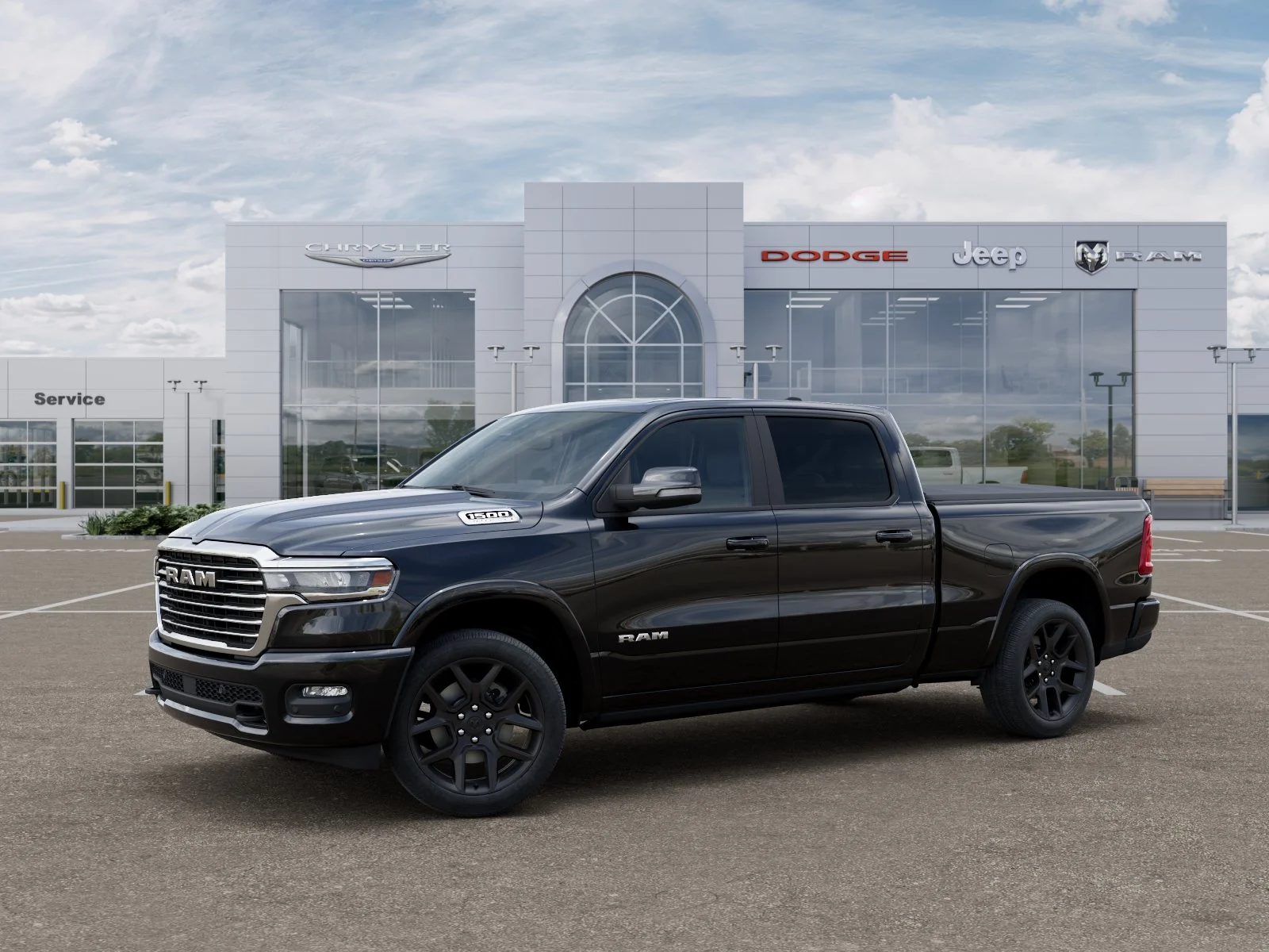 New 2026 Diamond Black Crystal Pearl-Coat Exterior Paint RAM Laramie image 29