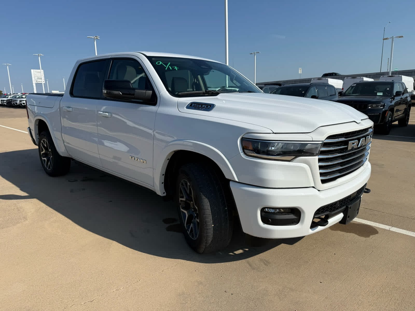 Used 2025 Bright White Clearcoat Ram Laramie image 3