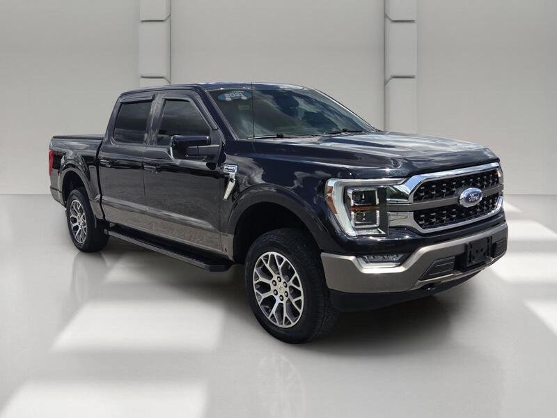 Used 2021 Agate Black Metallic FORD KING RANCH 4WD SUPERCREW 5.5