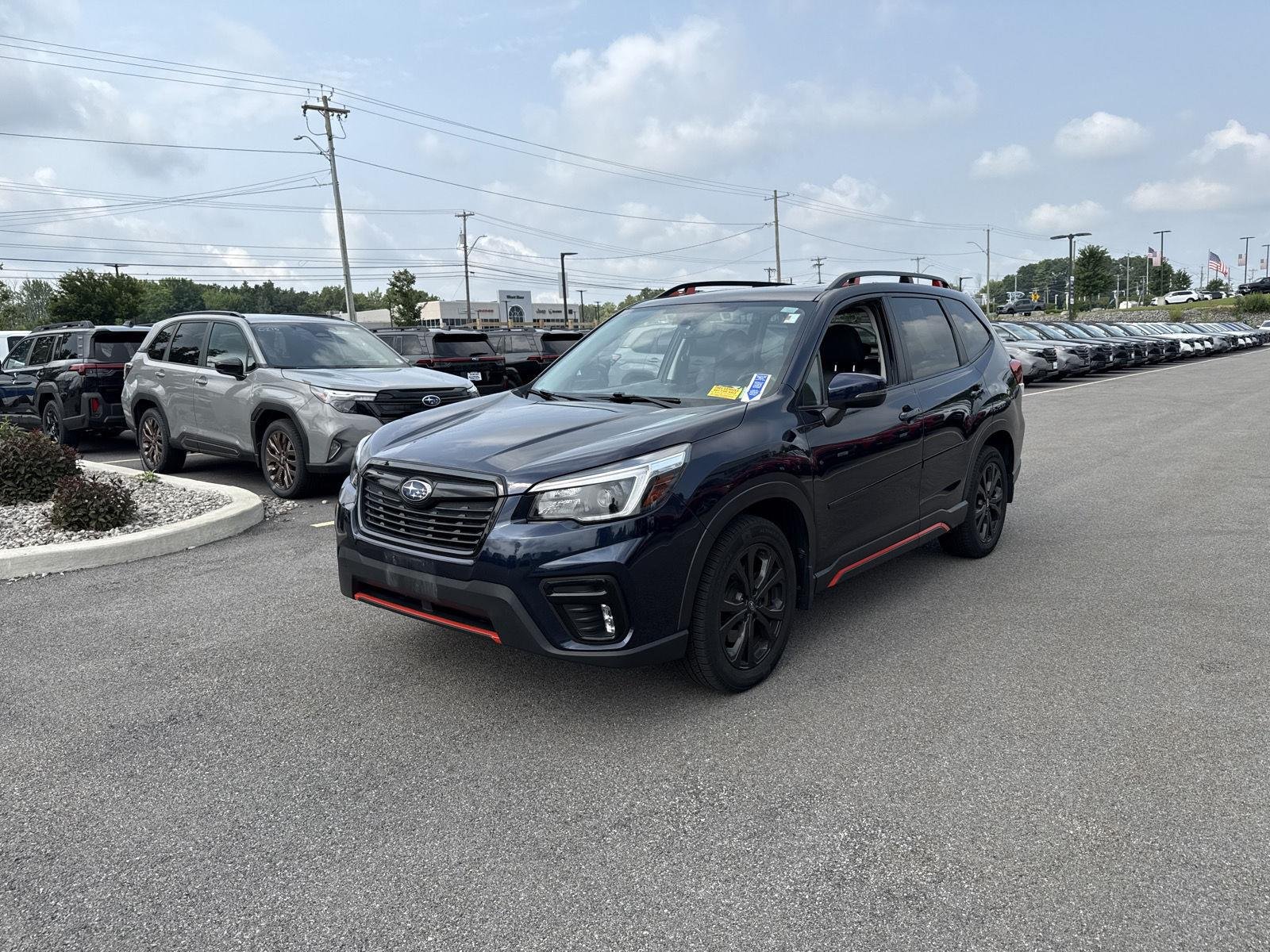 Used 2021 Dark Blue Pearl Subaru Sport image 6