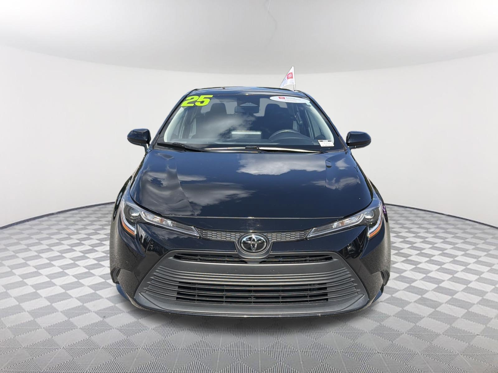 Certified Used 2025 Midnight Black Metallic Toyota LE image 2
