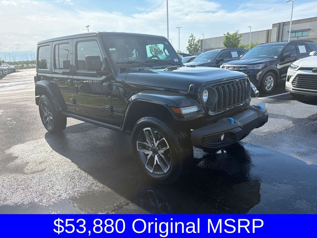Used 2024 Black Jeep Sport S 4xe image 1