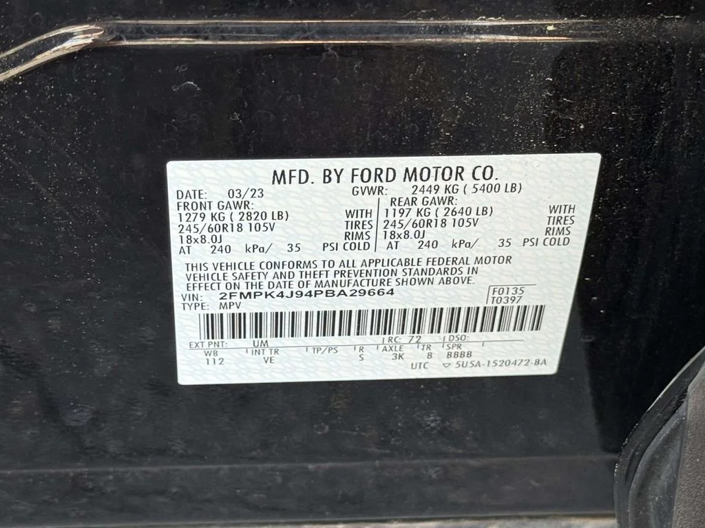 Used 2023 Black Ford SEL image 33
