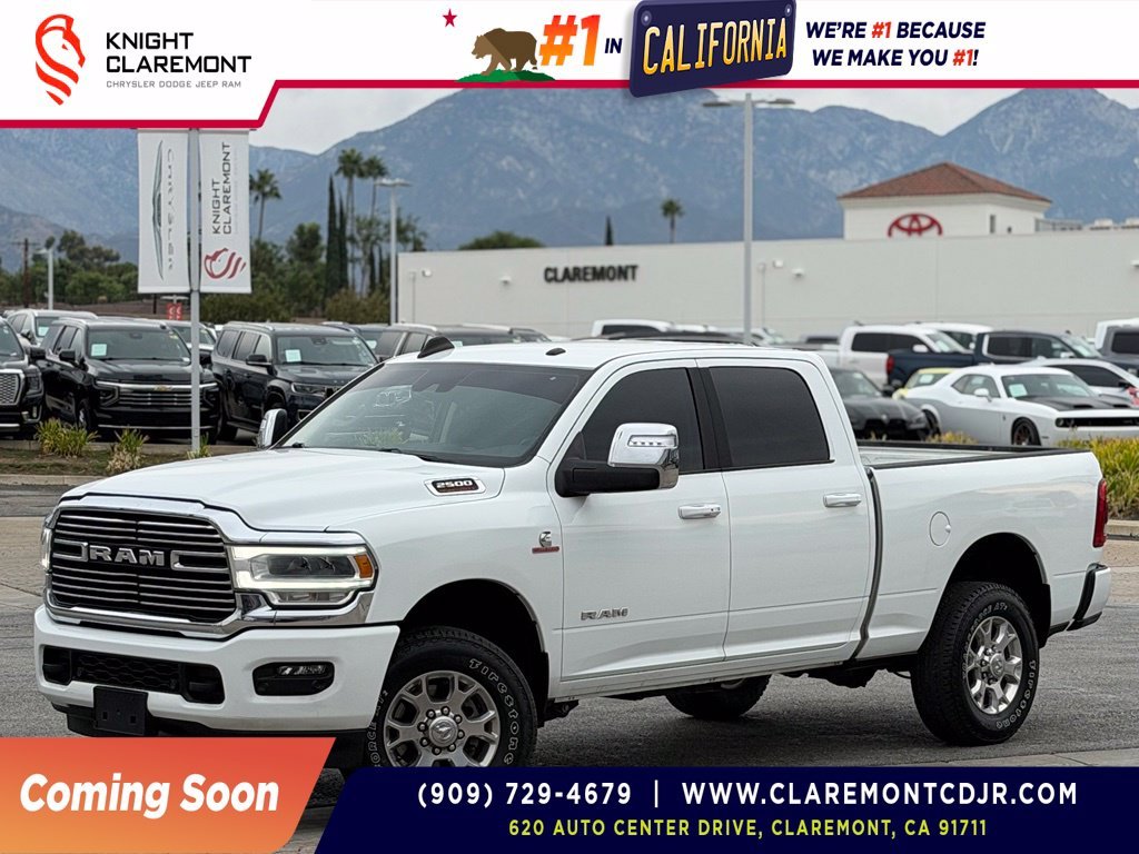 Used 2024 Bright White Clearcoat Ram Laramie image 1